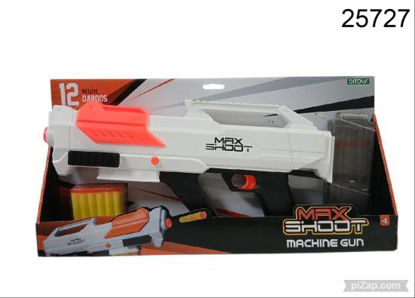 Imagen de PISTOLA LAZA DARDOS MAX SHOOT MACHINE GUN 6.26